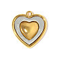 304 подвески из нержавеющей стали, сердце прелести, зеркальная полировка, ионное покрытие (ip)
