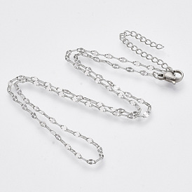 304 Stainless Steel Cable Chains Necklace, with Lobster Claw Clasps, Nickel Free