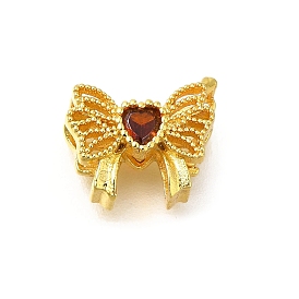 Стойки обшивки латунь микро проложить кубического циркония бусы, долговечный, без свинца и без кадмия, бантом