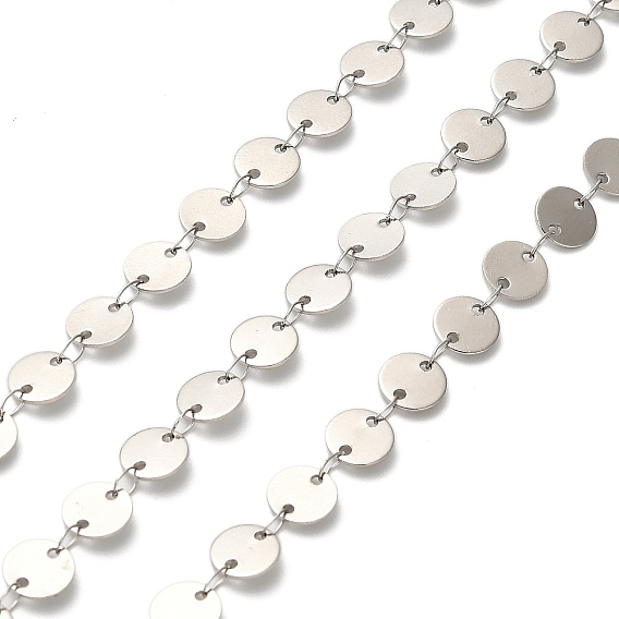 304 плоские цепочки из нержавеющей стали с пайетками, пайки