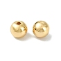 SHEGRACE Brass Beads, Round, Long-Lasting Plated, Cadmium Free & Nickel Free & Lead Free