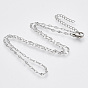 304 Stainless Steel Cable Chains Necklace, with Lobster Claw Clasps, Nickel Free