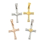 304 кубический стальные подвески из нержавеющей диоксида циркония, крест очарование