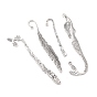 Tibetischen Stil Lesezeichen, Antik Silber Farbe, Mischform, 80~120x13~30x2~3 mm, Bohrung: 1~3 mm