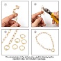 Brass Screw Carabiner Lock Charms, for Necklaces Making, Round Ring