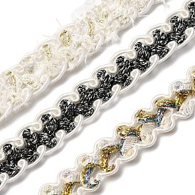 Филигранная кружевная отделка из полиэстера, волнистая обрезка для украшения домашнего текстиля