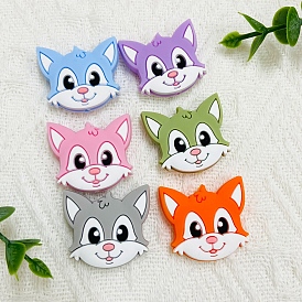 Fox Silicone Beads, Chewing Beads For Teethers, DIY Nursing Necklaces Making