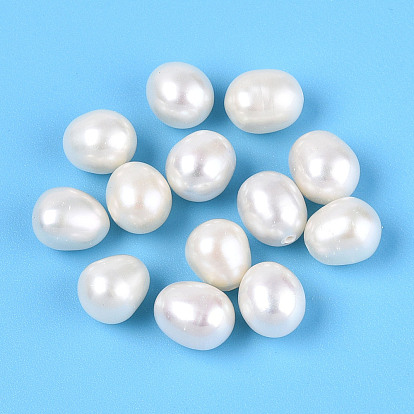 Естественный культурный жемчуг пресноводных, рис, половине просверлил, класс AAA