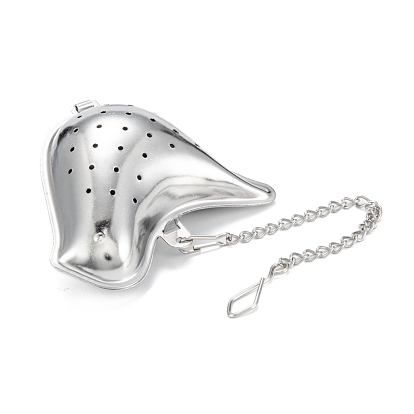 Chick Shape Tea Infuser, with Chain & Hook, Loose Tea 304 Stainless Steel Mesh Tea Ball Strainer