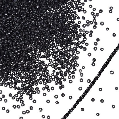 12/0 Glass Seed Beads, Opaque Colours Seed, Small Craft Beads for DIY Jewelry Making, Round
