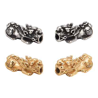 316 Stainless Steel Beads, Pi Xiu