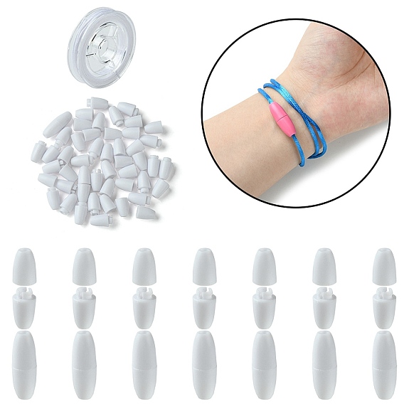 Пластиковые застежки отколовшиеся, с нейлоновой нитью