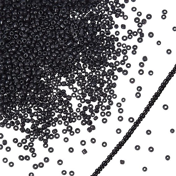 12/0 Glass Seed Beads, Opaque Colours Seed, Small Craft Beads for DIY Jewelry Making, Round