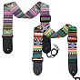2Pcs 2 Style Polyester with PU Leather Strap, for Guitar