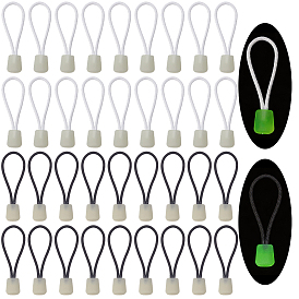 60шт. 2 цвета светящийся пластиковый и полиэстерный шнурок для застежки-молнии рюкзака, жакеты, багаж, кошельки, сумки, толстовка