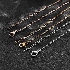 201 из нержавеющей стали витой цепочки ожерелья, ионное покрытие (ip)