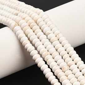 Бусины из натурального магнезита, рондель