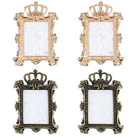 4шт. 2 цветовая палитра смолы, косметический косметический инструмент для ногтей, Прямоугольник с короной