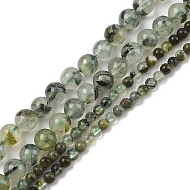 Природные пренит нитей бисера, гладкий круглый