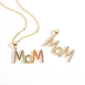 MOM Necklace - Simple and Elegant Pendant for Mother's Day Gift