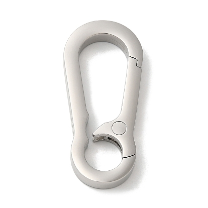 304 fermoirs porte-clés en acier inoxydable, surface plane
