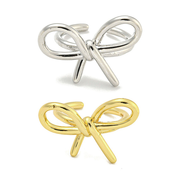 Стойки с латунным бантом и открытыми манжетами для женщин, без кадмия и без свинца, долговечный