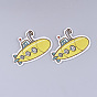 Computerized Embroidery Cloth Iron on/Sew on Patches, Appliques, Costume Accessories, Submarine