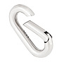 1Pc Rhodium Plated 925 Sterling Silver Spring Rings Clasp