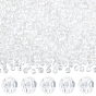 600 pièces de perles rondes transparentes en acrylique, à facettes(32 à facettes)