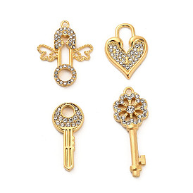 304 из нержавеющей стали горный хрусталь подвески, реальный 18 k позолоченный