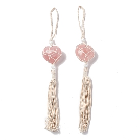Decoraciones colgantes de piedras preciosas, con cuentas de perlas de acrílico, corazón