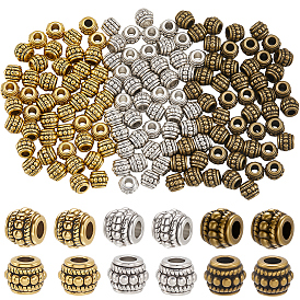 150 шт. 3 цвета тибетских серебряных бусин, без кадмия, без никеля и без свинца, баррель