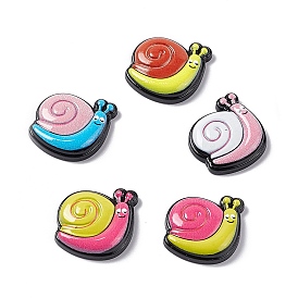 Opaque Resin Cabochons, Snail