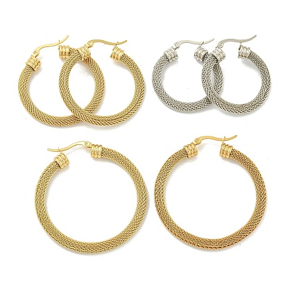 304 серьги из нержавеющей стали для женщин, кольцо