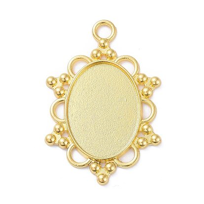 Сеттинги для кулона(кабошонов), сплав, чашки безель с краями, овальные