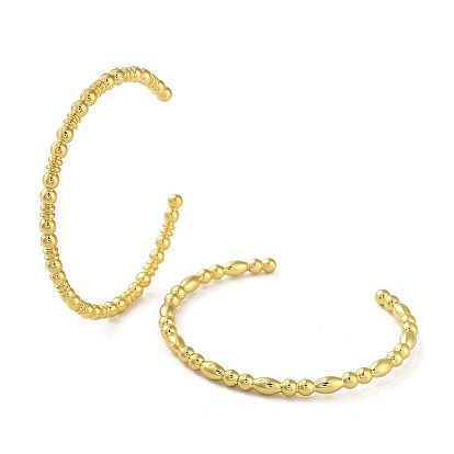 Brass Cuff Bangles, Long-Lasting Plated, Lead Free & Cadmium Free