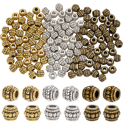 150 шт. 3 цвета тибетских серебряных бусин, без кадмия, без никеля и без свинца, баррель