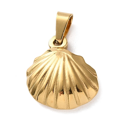 201 подвески из нержавеющей стали, подвески в форме ракушек, вакуумное покрытие pvd