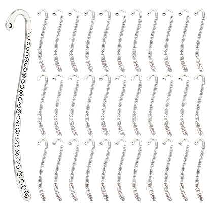 40 Закладки из сплава в тибетском стиле, без кадмия, без никеля и без свинца
