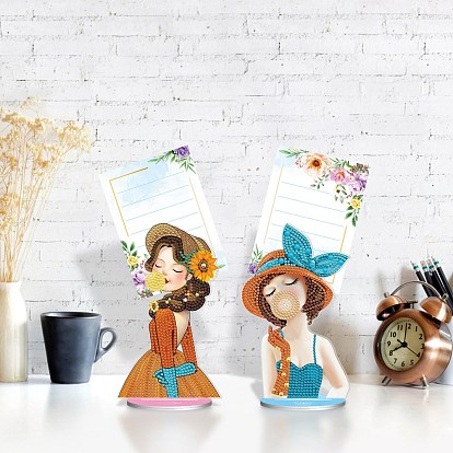 China Factory DIY 2 Style Girl Memo Clip Diamond Painting Kits