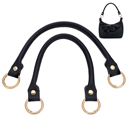 Ручки для сумок из искусственной кожи, с кольцом сплава, замена ручки сумки