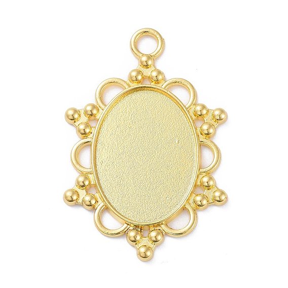 Сеттинги для кулона(кабошонов), сплав, чашки безель с краями, овальные