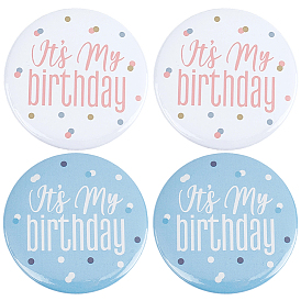 4шт. 2 цвета броши из жести "У меня день рождения", железные булавки на лацкан для рюкзака