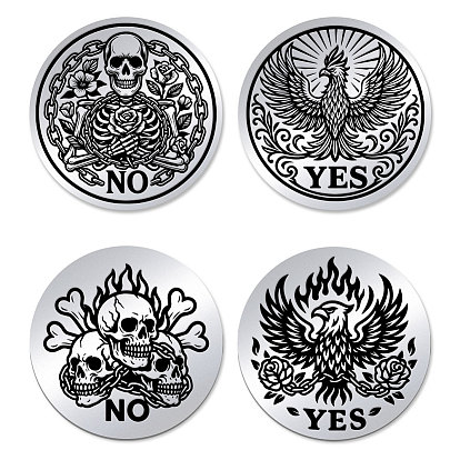 1 набор 201 памятная монета из нержавеющей стали, монета для принятия решений, двусторонняя лазерная гравировка, плоско-круглые