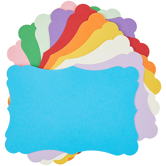 50шт. 10 цветов, бумага для поздравительных открыток своими руками, прямоугольные