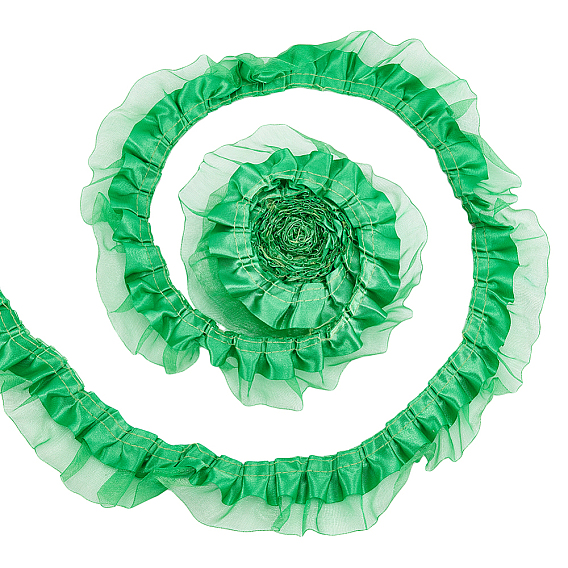 1 комплект из двух слоев полиэстерового кружева, плиссированная лента, для аксессуаров для одежды