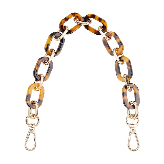 Ручки для пакетов из акрила, с поворотными застежками из цинкового сплава, для аксессуаров для замены сумок