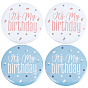 4Pcs 2 Colors It's My Birthday Tinplate Brooches, Iron Lapel Pins for Backpack Clothes