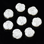 Perles de nacre en plastique ABS, fleur