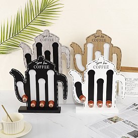 Деревянная стойка для хранения кофейных капсул, демонстрационные украшения, для домашнего офисного стола